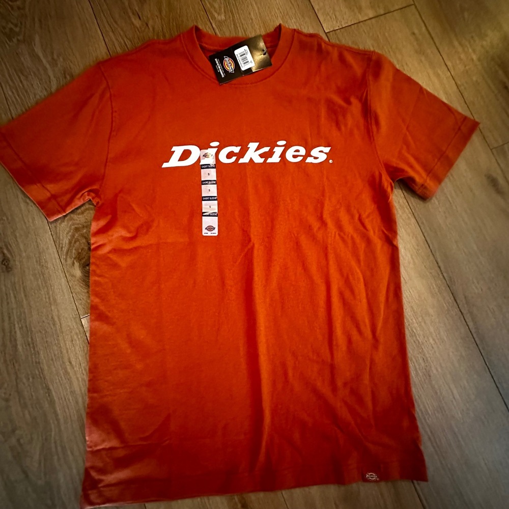 Dickies Mens Graphic Logo T-Shirt Burnt Orange Short Sleeve Crew Neck WS228CO S